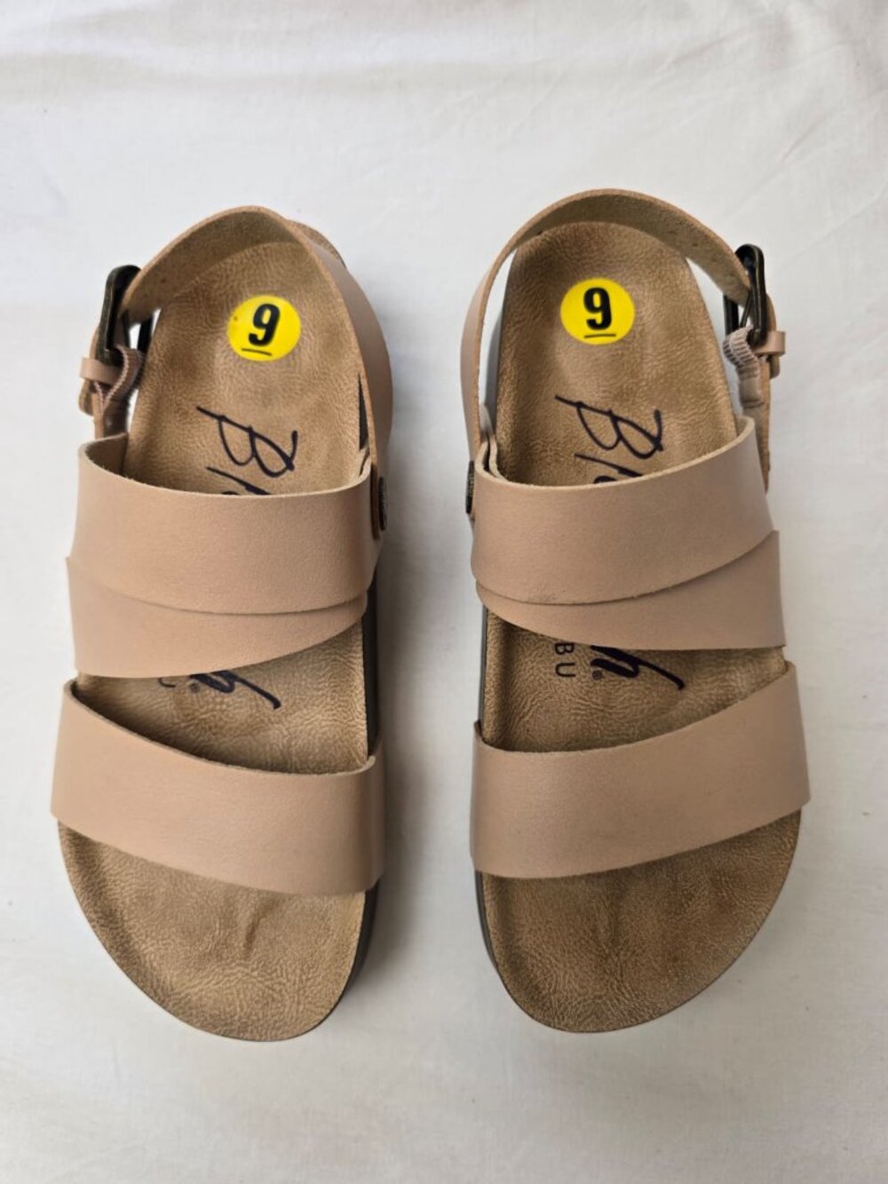 Blowfish Malibu Womenās Strappy Platform Sandals ā Size 9 ā Blush Pink